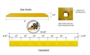 CUCHILLA PLANA ANCHA REFORZADA CASE- JHON DEERE 510-310G 8H5/8 